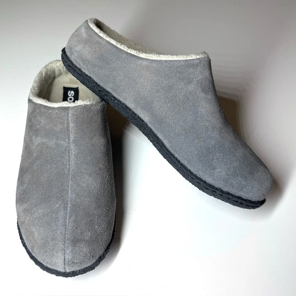 Sorel Kids Lanner Ridge Gray Slippers Size- 3